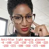 Solglasögon anti Blue Light Cat Eye Ladies 2021 Recept Myopia Glasögon Kvinnor förstorar datorram Antifatigue Eyewear NX2768779