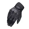 Men039s PU Leather Full Finger Tactical Glove Touch Screen Hard Knuckles Paintball Driving Military Army Moto Biker 2201134445555