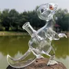 Glasvatten bong dino bongs pipe dab rigg hookah 14mm kvinnlig gemensam bubbler percolater borocilicate craftbong