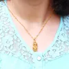 Personliga halsband för kvinnor Guldchokerkedja Peanut Geometric Pendant 925 Silver smycken Mamma födelsedagspresent