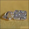 Loose Diamonds Jewelry Lotusmaple Ship 0.5 - 10Ct Radiant Lab Moissanite Ice Crushed Cut Top Grade D Color Fl Clarity Certified Stone Each O