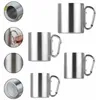 304 Stainless Steel Mugs Traveling Bottle with Carabiner Hook Handle Car Cups 220ml/300ml/350ml/450ml