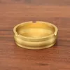 Portable Brass Ashtrays Dry Herb Tobacco Cigarette Holder Cigar Ashtray One Hitter Smoking Three Support Slots Innovative Design High Quality Decorate DHL Free