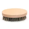 Natural Boar Bristles Beard Brushes Portable Wooden Bathroom Facial Massage Cleaning Brush Household Beauty Clean Tools6679104