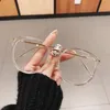 Moda Yuvarlak Kadın Gözlük Çerçeve Vintage Clear Lens Gözlük Erkek Optik Leopar Yeşil Gözlükler Çerçeve Güneş Gözlüğü 6407412