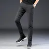 Men's Pants Men's Cotton Linen Men Spring Summer Solid Color Full Length Slim Fit Low Waist Mens Casual Trousers Fashion 2022