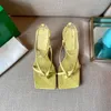 Vere donne donne in pelle cm tacchi sandali Flip estivi Flops Slip Slip su scarpe da fibbia per matrimoni Fashion Solid Na Fashi