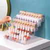 Clear Acrylic Cosmetics Organizers Planges Single Oogschaduw Paletten Compact Kussen Gedrukt Poeder Display Makeup Opbergdoos