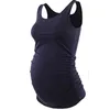 Lider Bear Leader Maternity Letnie Kamizelki Casual Moda Ciąża Kobiety Solidne Kolor Tank Topy Ciężarne Odzież Prenatal Garnitury 210708