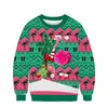 Suéteres para hombre, suéter feo de Navidad para hombre y mujer, sudadera bonita de Alpaca para fiesta de Navidad, jerséis con estampado divertido en 3D para Otoño e Invierno