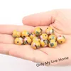 Polished Cloisonne Enamel Colorful 12mm Round Loose Beads DIY Jewelry Making Earrings Necklace Bracelets Women Copper Accessories 20pcs