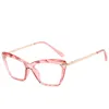 Sunglasses Frames Fashion Square Glasses For Women Transparent Cat Eye Sexy Frame Trending Style Brand Optical Computer