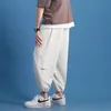 Men's Pants Summer 2021 Thin Fashion Knickerbockers Nine Cupped Sweatpants Slacks For Men230t