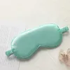 Двусторонняя имитация Silk Sleep Mask Sleep Mask Shating Эластичные ремешки Путешествия Чистый Цвет Дышащая Красота 31 Цвета