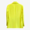 DwoTyle Minimalist Blazer для женщин, зарезанный длинный рукав вскользь большой размер пальто женской моды одежда осень 210930