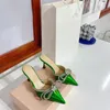 PVC trasparente passerella sottile pantofole con tacco alto donna puntato a canotta a prua sandali sexy scarpe da festa femmina