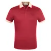 2021 Mens Stylist Polo Shirts Luxe Italië Heren Designer Kleding Korte Mouw Casual Mode Mannen T-shirt Maat M-3XL