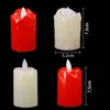 3PCS/LOT LED Flimeless Candle Plastic Symulowany płomienie LED LED Świece Święta Świąteczne przyjęcie domowe Dekoracja domu
