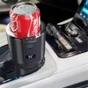 2-In-1 Smart Cooling Heating Car Cup Electric Coffee Milk Warmer Cooler Beverage Mug with Temperature Display for 12V 24V 220V