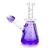 glycerin spiral fryst bong 8 tum mini rökning dab riggar glas vattenpipa shisha vattenpipa med forzen skålar