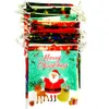 31cm Jul Barntecknad Polyester Candy Väskor Pocket Drawstring Bag Mery Christmas Santa Snowman Xmas Eve Presentväska JJD11149