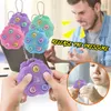 Interactive Fidget Toy Beychain Взрослые Детские стресс и тревога рельефные мини игрушки для ручной сумки кулон