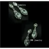 Hoge kwaliteit vintage witte AAA + CZ Crystal stone bruids kroonluchter oorbellen voor bruiloft of partij CZ060 210714
