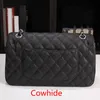 Bolsas de noite de luxo feminina bolsa de alta qualidade moda casual xadrez corrente bolsa de ombro cowhie e pele de cordeiro clássico designer flap