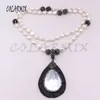 Perle di alta qualità con ciondolo in pietra di conchiglia collana di gioielli fatti a mano moda jewelrr4018