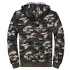 Vinter Camouflage Hoodie Sweatshirts Wool Liner Fleece Tjocken Mänsrockar Thermal Hooded Windbreaker Warm Jackor 4XL 5XL Y0809