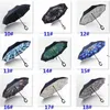 NOUVEAU56 Styles Pliant Parapluie inversé Double Couche C Poignée Parapluies Unisexe Inversé Longue Poignée Coupe-Vent Pluie Voiture Parapluies Navire de mer EWD7