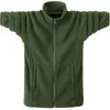 Autunno Inverno Felpe con cappuccio da uomo Casual Felpa con cappuccio Giacca da uomo in pile caldo verde militare Giacca a vento di grandi dimensioni Soild Cappotti 6XL 210927