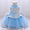 Summer Butterfly Dress For Baby Girl Christening Gown First 1st Birthday Party Clothing Toddler Clothes Infant Vestido Girl's Dresses