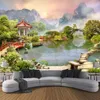 Photo personnalisé papier peint mur 3D montagne eau naturel paysage grand salon mural canapé chambre décor à la maison
