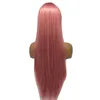 Short Bob Wigs With Air Bangs Synthetic Cosplay Wig for Girl Straight Pink Wis for Women Natural Looking Wigs for Daily Partyfactory direct