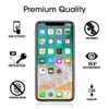 Protetor de tela de vidro temperado 2.5D 9H à prova de explosão Premium Clear Transparent Film para iPhone 15 plus x xr xs 11 12 13 14 pro max com caixa de varejo