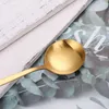 Zestaw złotych sztućców Matowy Ze Stali Nierdzewnej 20 sztuk Golden Obiadowa Nóż Łyżka Widelec Kolacja Kitchen Tableware 210928