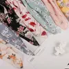 Moda muçulmana impresso chiffon hijab lenço árabe headscarf para mulheres flor islam islam foulard xales e envoltórios Hijab femme turbantes