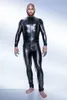 Costumi Catsuit Uomo Wetlook Ecopelle One Piece Skin Body 2022 Sexy Con apertura sul cavallo Collant Catsuit Zentai Suit Costume maschile Clubwear