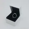 Designer Jewelry 925 Silver Wedding Ring Bead fit Pandora CZ pave Classic design Disc RING Cubic Zirconia Diamonds European Style Rings Birthday Ladies Gift