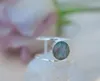 Bröllopsringar Boho Kvinnlig Big Moonstone Ring unik stil silverguldfärg smycken lovande engagemang för kvinnor294y