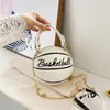 Outdoor Bags Ball Purses For Teenagers Women Shoulder Crossbody Chain Hand Personality Female Leather Pink Basketball Sport250H