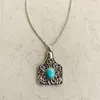 Hanger kettingen westerse sieraden turquoise steen koe wijnstok trendy west cadeau voor cowgirl5477174