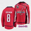 8 Alex Ovechkin Washington Capitals 2021 Stanley Cup Playoffs Jersey T.J. Oshie Nicklas Backstrom Tom Wilson John Carlson Chara Lundqvist.