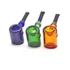 Wholesale Colorful Travel mini Hammer Glass spoon Pipe for Smoking Tobacco hand dry herb Pipes