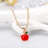 Diamond Christmas Pendant Necklace Fashion Cartoon Snowman Bell Eloy Decoration Halsband Kreativa g￥va smycken