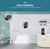 SRIHOME SH033 3.0MP 4CH Database WIFI IP Camera Waterdichte Batterij Power Cam Full Color Night Vision PIR ALARM BABY MONITOR