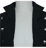 Męskie Steampunk Medieval TailCoat Long Jacket Retro Gothic Victorian Frock Płaszcz Uniform Halloween Cosplay Costume Abrigo Hombre 211011