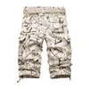 Summbane Hotte Mens Cargo Shorts Мода Камуфляж Мужской Мульти-Карманный Повседневная Камоль на открытом воздухе Толлинг Homme Короткие штаны 210716