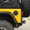 Svart gaslock Bränsletankskydd för Jeep Wrangler TJ 97-06 Auto Exteriör Tillbehör USA Flagga